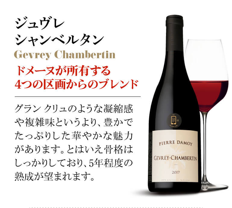 赤ワイン ジュヴレ シャンベルタン (2017) ピエール ダモワ 750ml