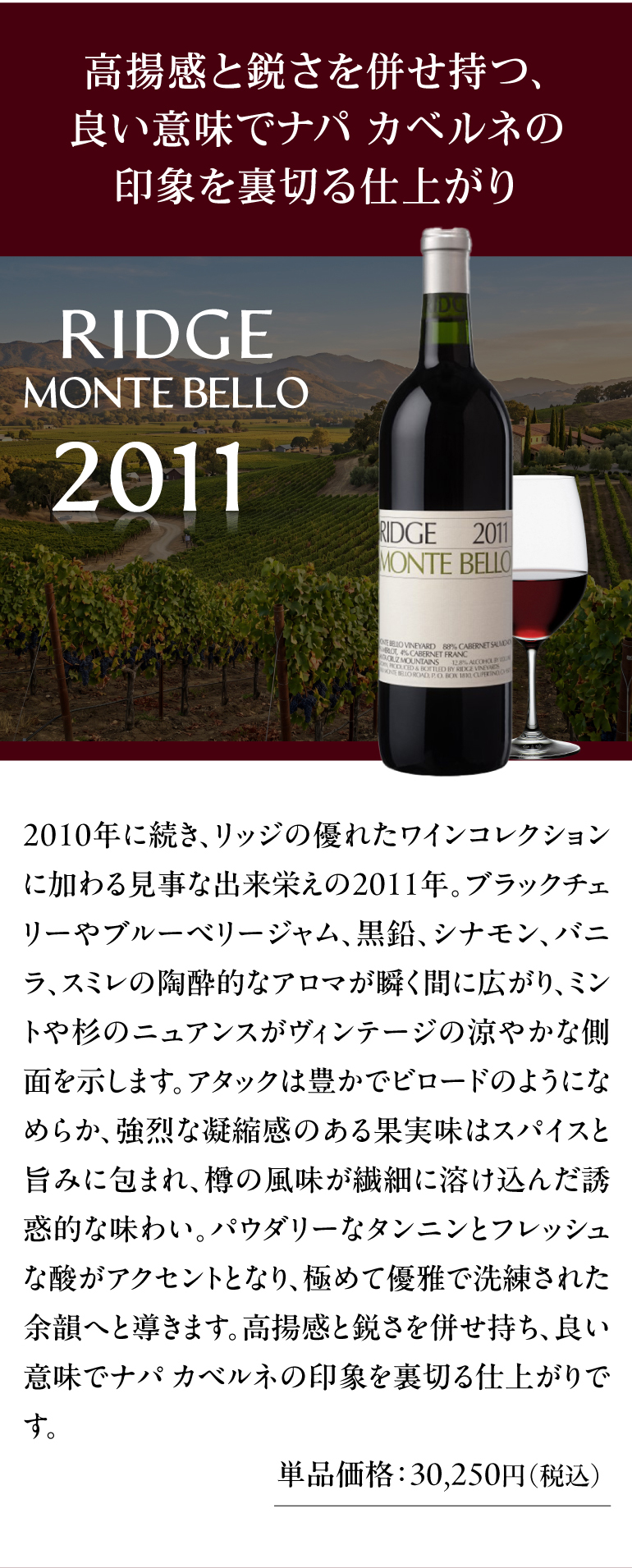w1596リッジ モンテベロ