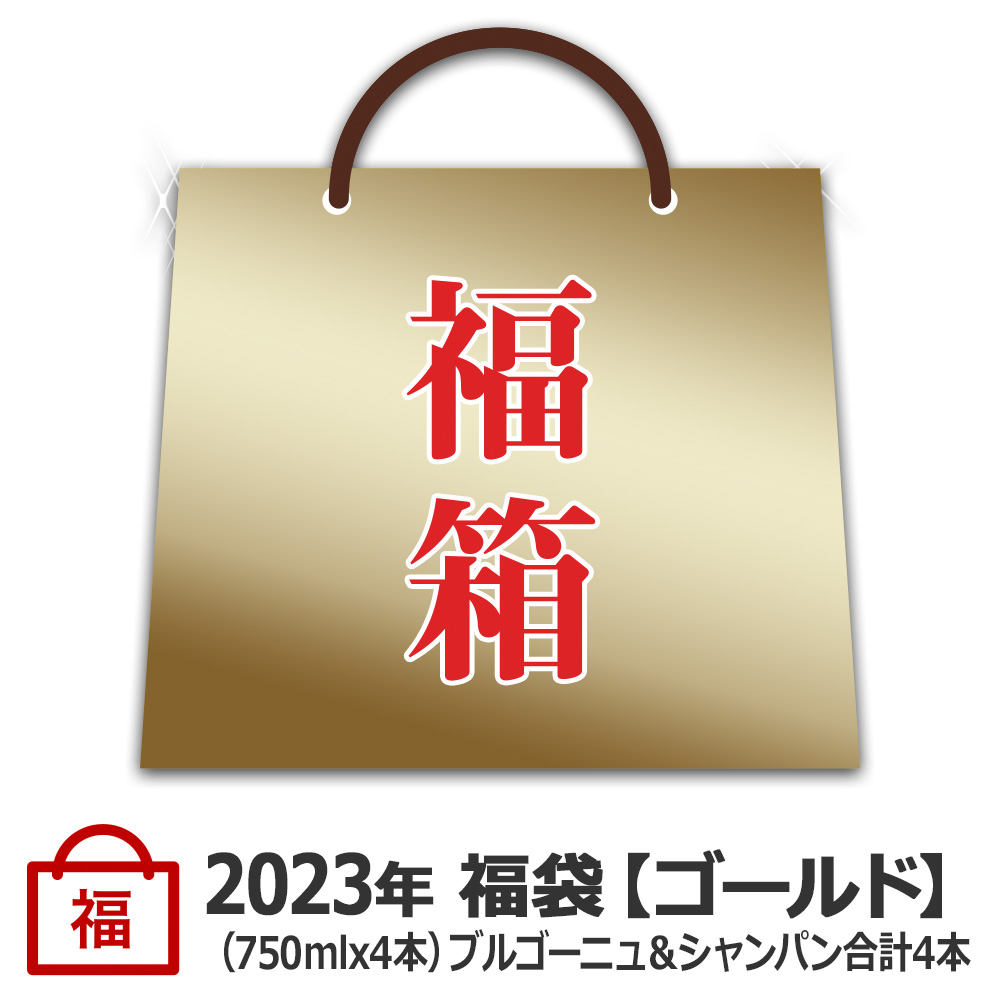 (福箱)2023年福袋(ゴールド)（750mlx4本）ブルゴーニュ＆シャンパン合計4本