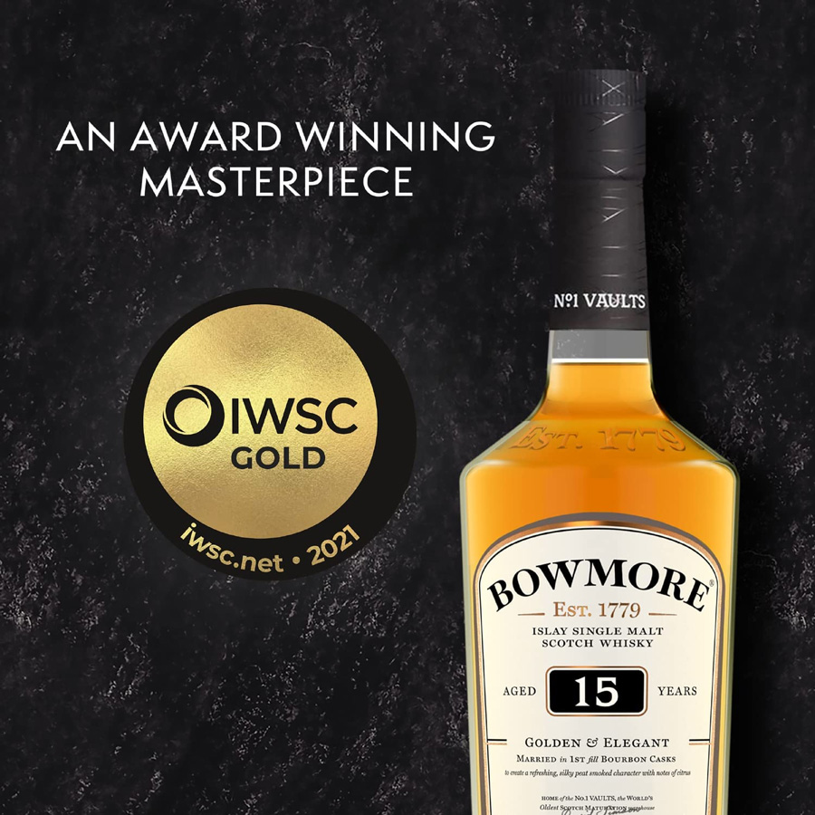 BOWMORE 15年 シングルモルトウイスキー　43度 750ml ボウモア 15年 正規 700ml 43度 スコットランド アイラ シングル