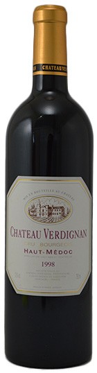 シャトー・ヴェルディニャン 1998 赤 750ml Chateau Verdignan 1998