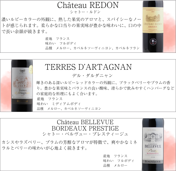 第66弾】厳選ボルドー赤ワイン12本セット（赤750ml×12本）【送料無料
