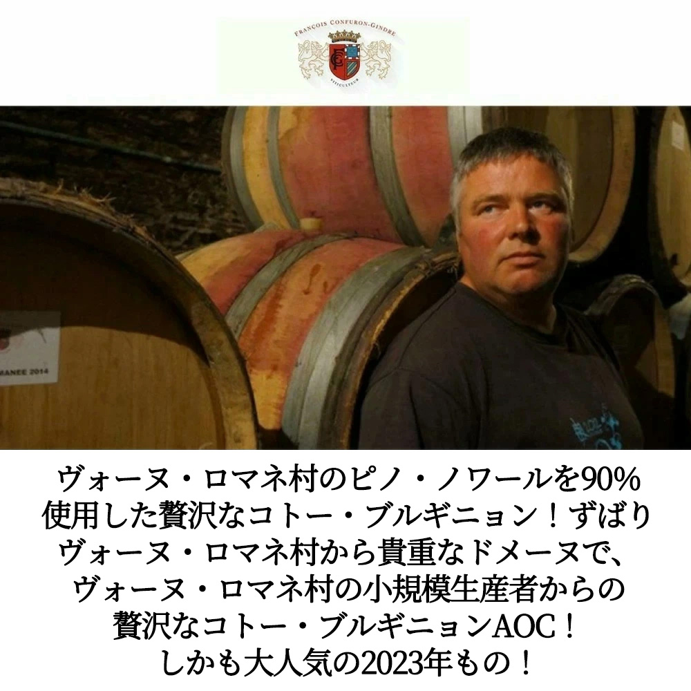 コトー ブルギニョン ルージュ 2023 蔵出し限定品 ドメーヌ フランソワ