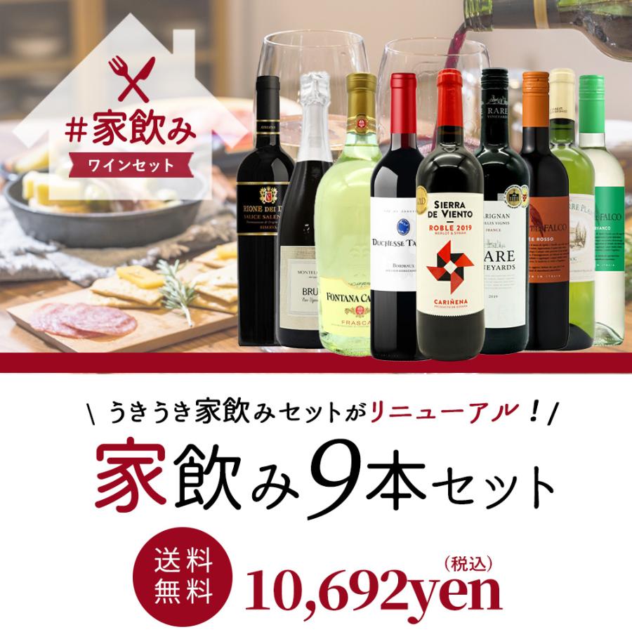 【受賞店舗】金賞ボルドーもはいった 赤ワイン＆白ワイン＆スパークリングワイン 家飲みワイン9本セット