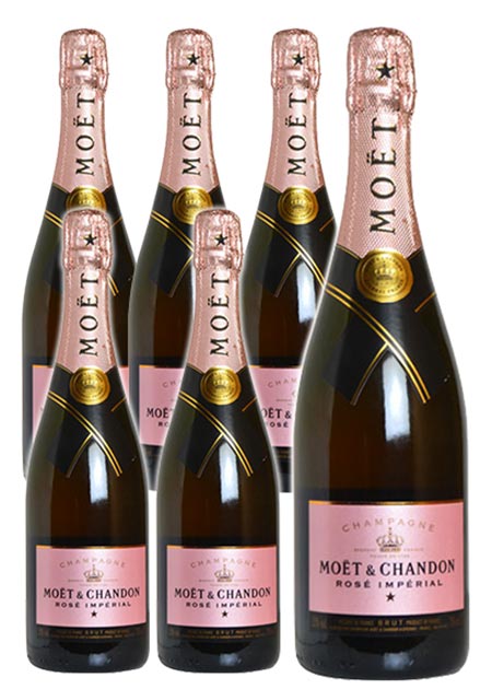 贈る結婚祝い贈る結婚祝いモエ エ シャンドン ブリュット アンペリアル ロゼ 正規 箱なし 750ml×6 シャンパン シャンパーニュ ワイン 