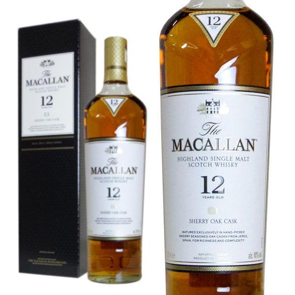 【あす楽】【正規品 箱入】ザ マッカラン シェリーオーク 12年 40% 700ml 箱付 正規THE MACALLAN AGED 12 YEARS HIGHLAND SINGLE MALT SCOTCH WHISKY