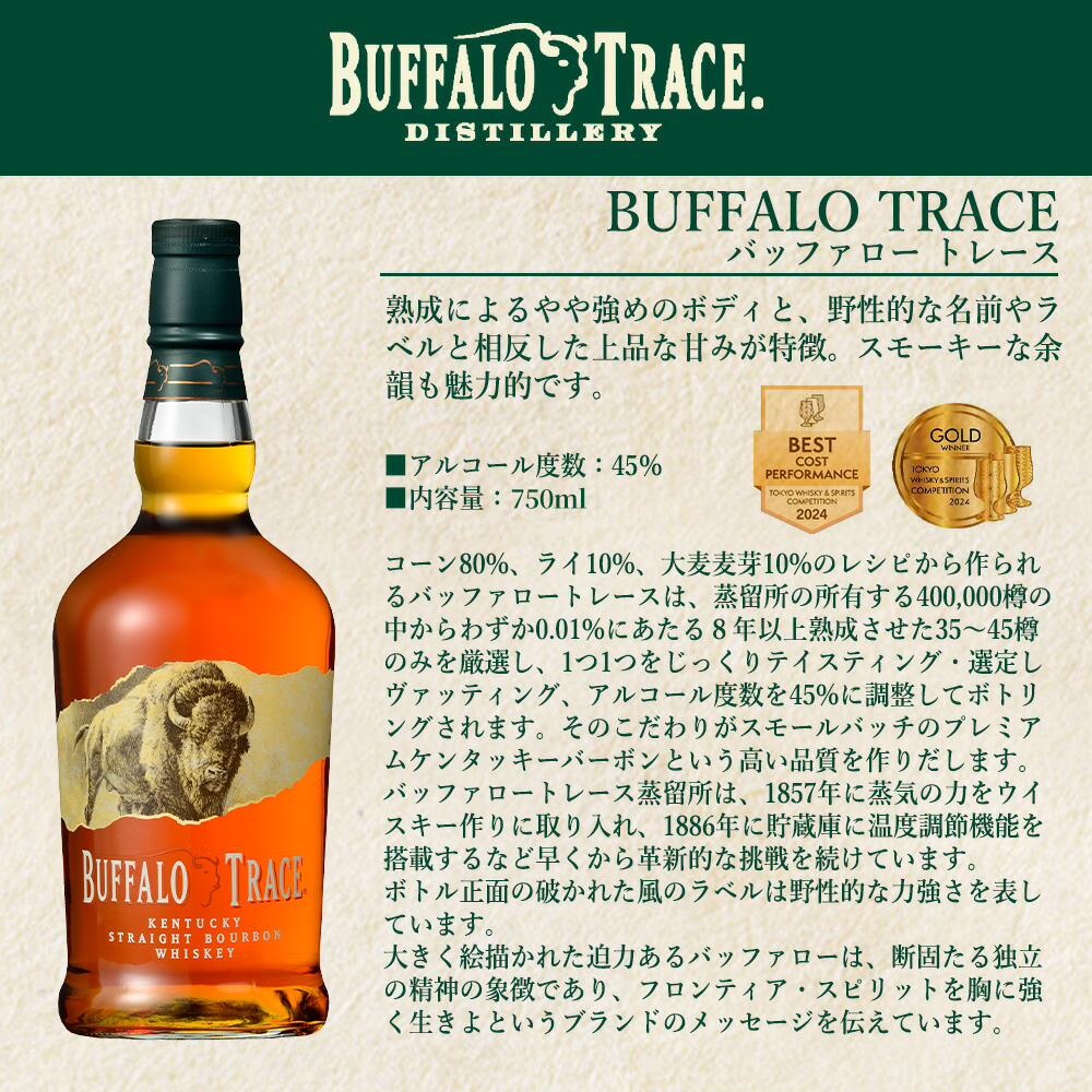 正規品 箱入】バッファロー トレース ケンタッキー ストレート