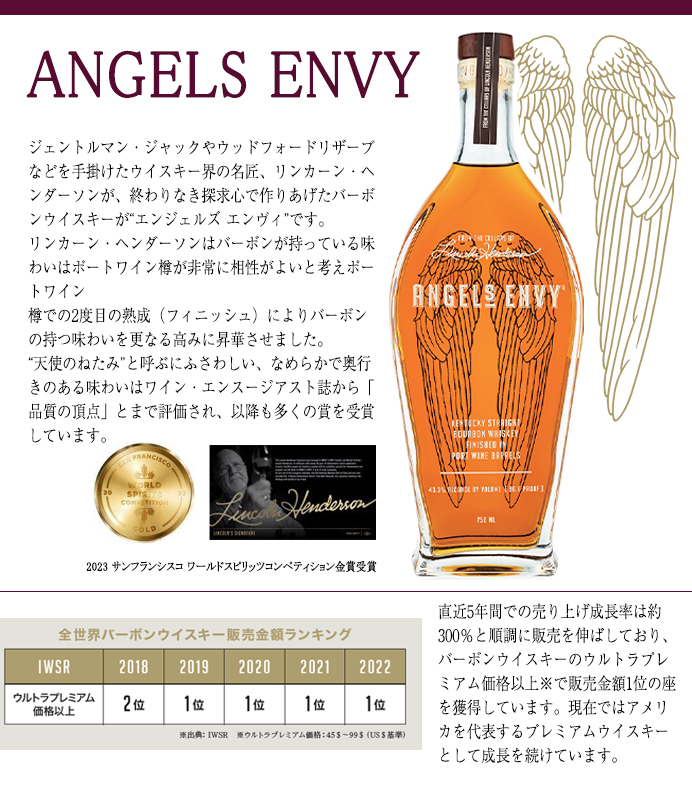 正規品】エンジェルズ エンヴィ ケンタッキー ストレート