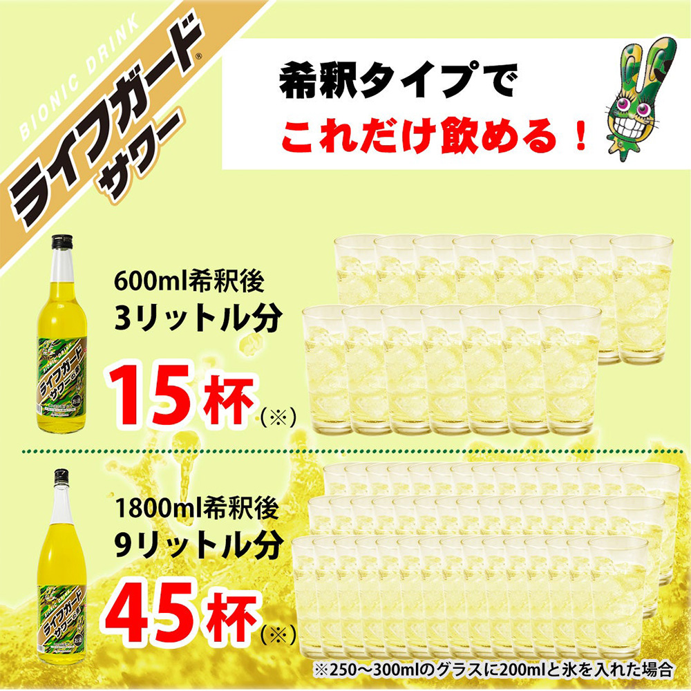 ライフガードサワーの素 1800ml リキュール : うきうきワインの玉手箱