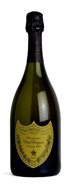 ドンペリニヨン 白 2003年 750ml ロゴ入りオリジナルフルートグラス2脚