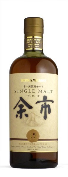 アサヒ（asahi） 余市[15]年もの シングルモルト 余市蒸留所元詰 逆