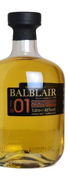 バルブレア 2001年 11年もの 1000ml 46％ 箱入り （シングルモルト
