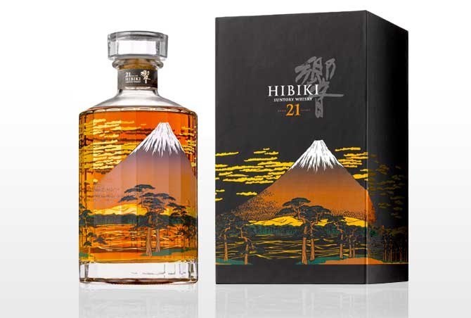 SUNTORY サントリー 響 21年 意匠ボトル 富士風雲図 43％ 700ml