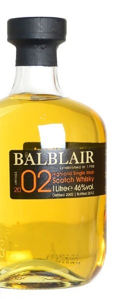 スコッチウイスキー　バルブレア　2002年　蒸留 バルブレア 2002年 10年もの 1000ml 46％ 箱入り （シングルモルト