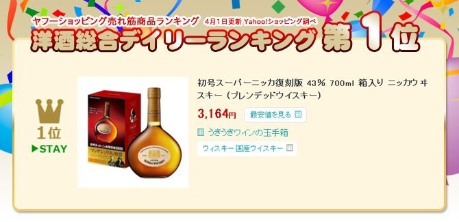 箱入】初号スーパーニッカ 復刻版 ニッカウイスキー