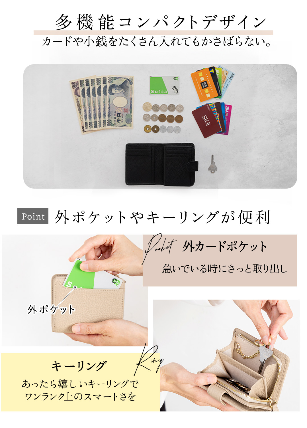 GRAV 公式 財布 レディース 2つ折り財布 二つ折り財布 本革