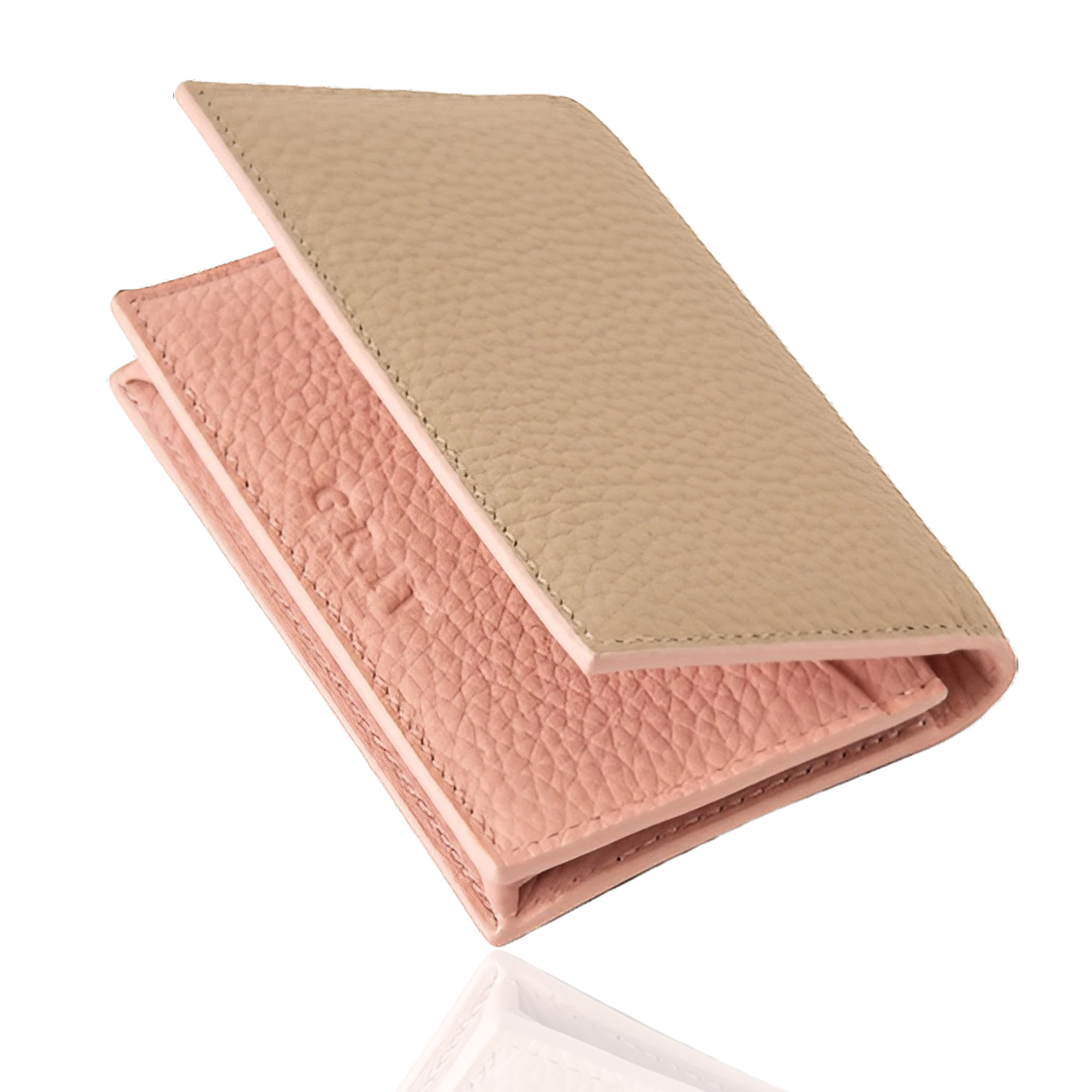 カードケース　定期入れ　名刺入れ　ピンク ラッピング無料】【名入れ代込み】ノワール 名刺入れ コーラルピンク