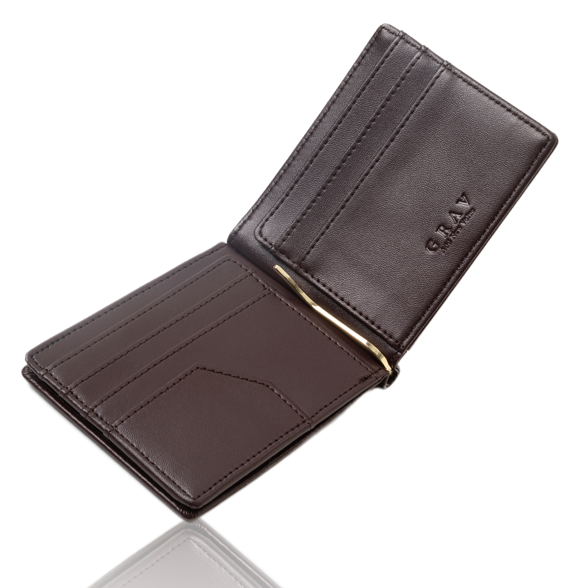 GRAV 公式 財布 メンズ 2つ折り 財布 本革 マネークリップ 雑誌 一粒万倍日 掲載品 財布 薄型財布 薄い財布 男性用 コンパクト | GRAV | 04