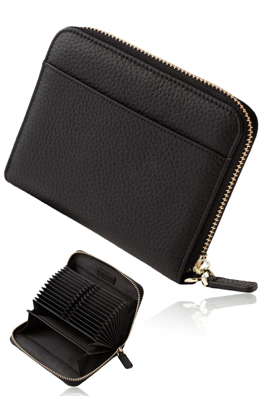 財布・ケース・小物入れ Kmrii aging damage studs wallet 二つ折り カードケース 名入れ 】 本革 ミニ財布 カードケース くすみ