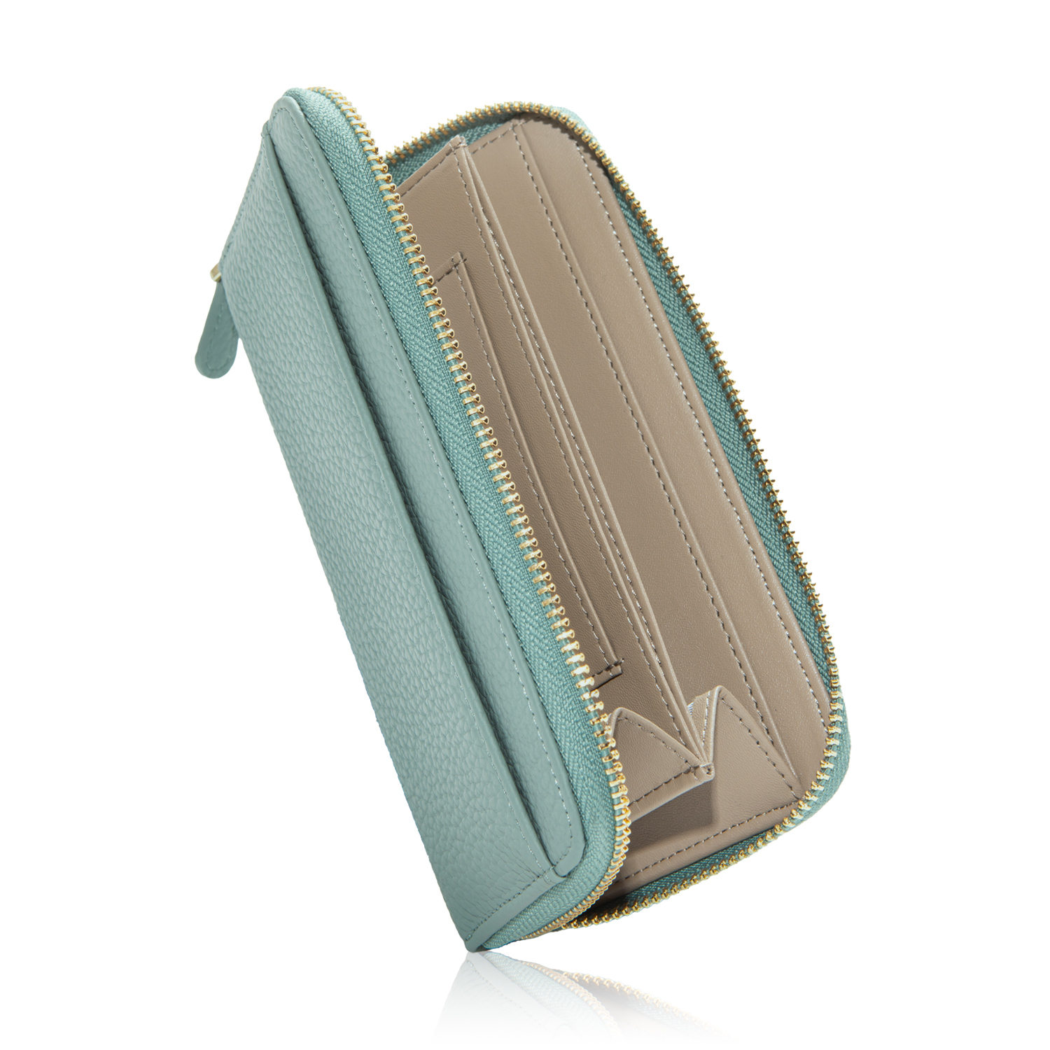 GRAV 公式 財布 コンパクト 長財布 レディース 本革 スキミング防止 かわいい 大容量 軽い 小さな長財布 お札が折れない 一粒万倍日 緑 金運 | GRAV | 02