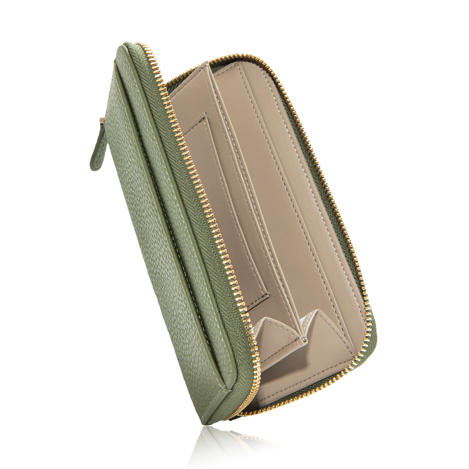 GRAV 公式 財布 コンパクト 長財布 レディース 本革 スキミング防止 かわいい 大容量 軽い 小さな長財布 お札が折れない 一粒万倍日 緑 金運 | GRAV | 03