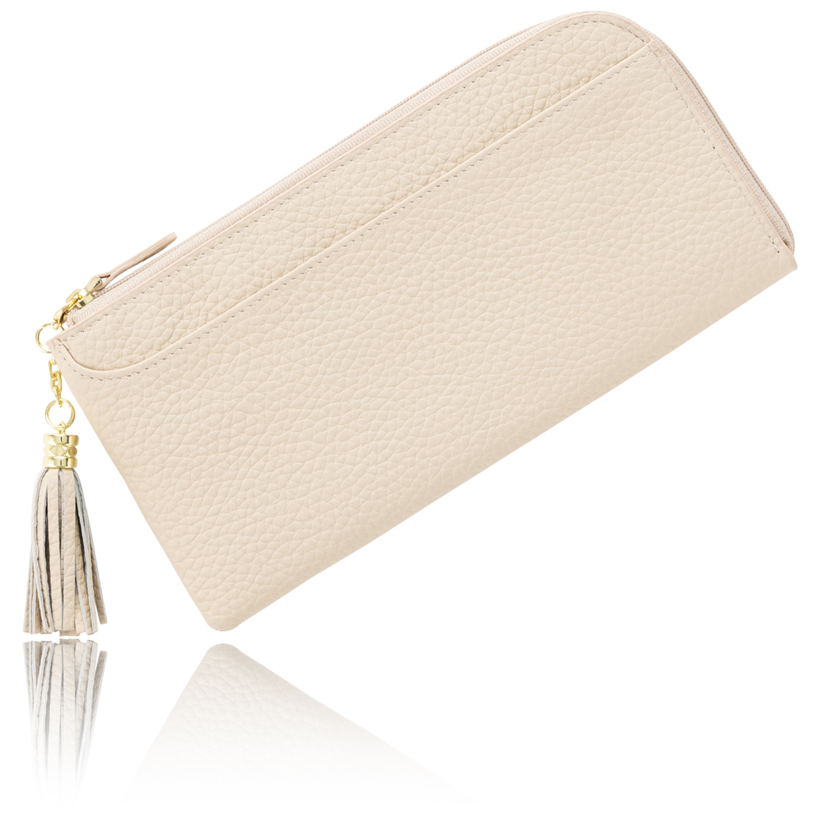 GRAV 公式 長財布 レディース 財布 本革 薄型財布 バイカラー スキミング防止 手に馴染むシボ革 一粒万倍日 緑 L字ファスナー Amazon上位入賞 | GRAV | 06