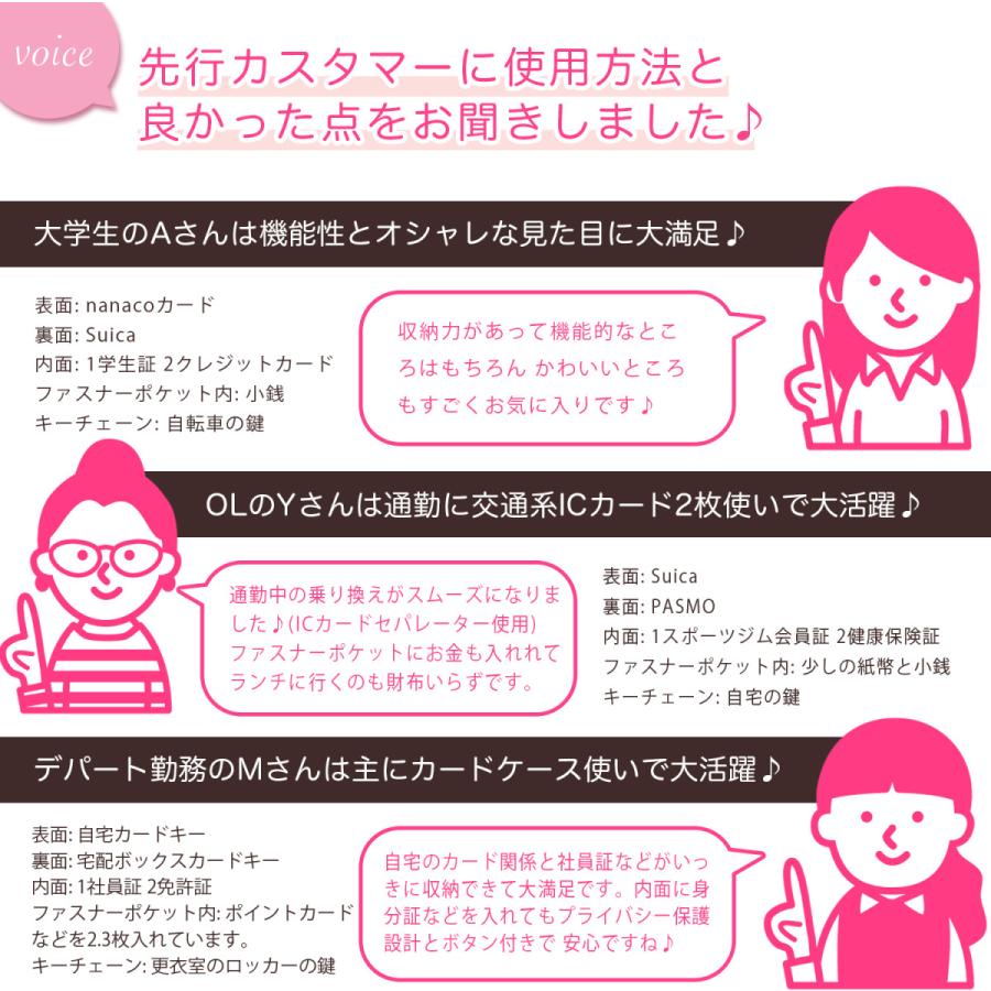 薄くて軽い4面5ポケット かわいい コンパクト 超軽量 高品質 プライバシー保護 小銭入れ キーチェーン ストラップ!