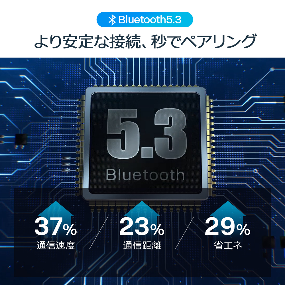 ワイヤレスイヤホン bluetooth 5.3...の詳細画像5