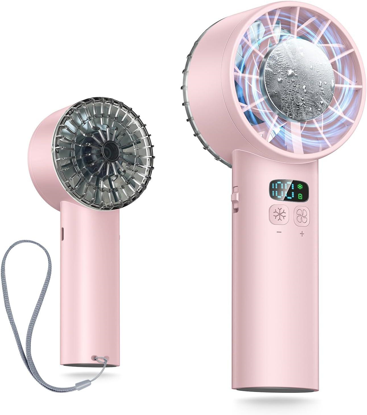 「2点購入で1点あたり1,380円」ハンディファン 携帯扇風機 冷却プレート 120段階 5000mAh 6000mAh クーラー 強風 冷却モード 扇風機 小型扇風機 ハンディ扇風機 | YUGOR | 10