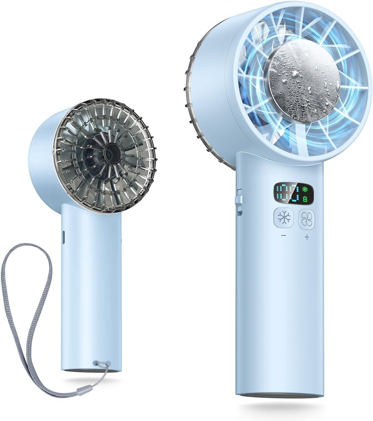 「2点購入で1点あたり1,380円」ハンディファン 携帯扇風機 冷却プレート 120段階 5000mAh 6000mAh クーラー 強風 冷却モード 扇風機 小型扇風機 ハンディ扇風機 | YUGOR | 07