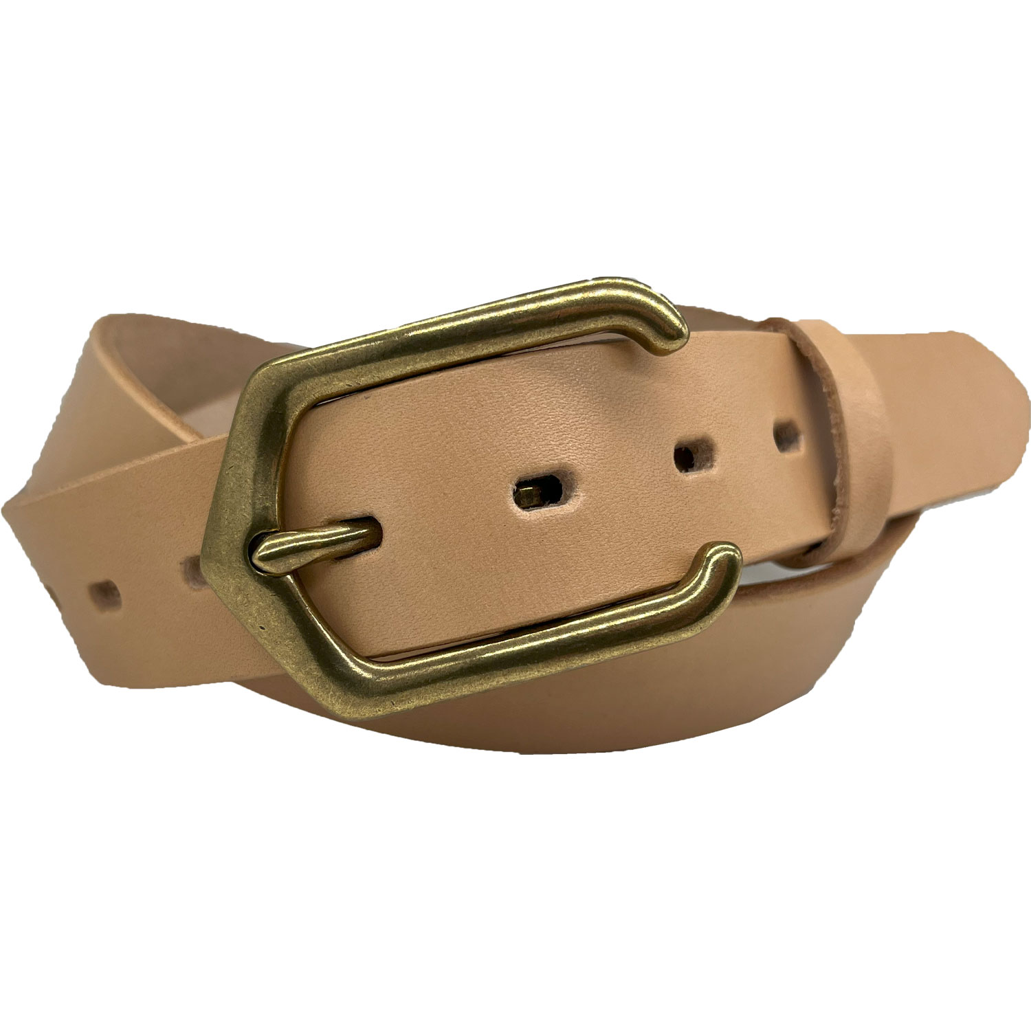 アニュアンス　ダークブラウン レザー ベルト ゴールドバックル アメリカ 輸入 メンズ レザー ベルト（ダークブラウン）34