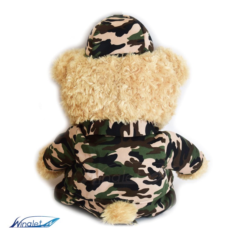 A BATHING APE BEAR カモフラージュ ぬいぐるみ ABC CAMO BEAR PLUSH DOLL 35CM | bape.com
