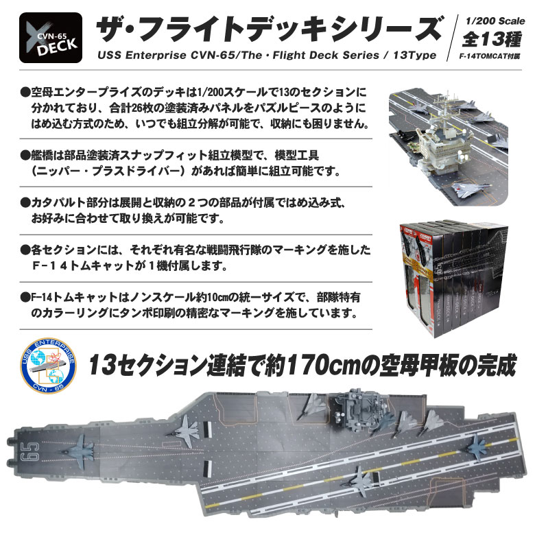 ザ・フライトデッキ シリーズ セクションB 1/200 アメリカ海軍 空母 エンタープライズ F-14 TOMCAT ウルフパック 付属  ダイキャスト製 模型 ジオラマ パネル : wt-fd-b : Winglet - 通販 - Yahoo!ショッピング