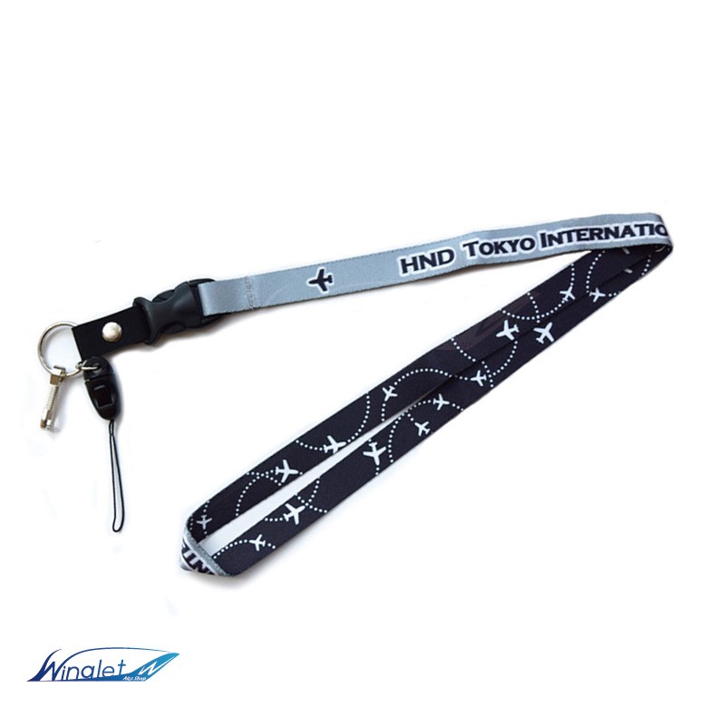 Air Port ネックストラップ 羽田空港 東京国際空港 Tokyo International Air Port HND Neckstrap  Lanyard コネクタ付属