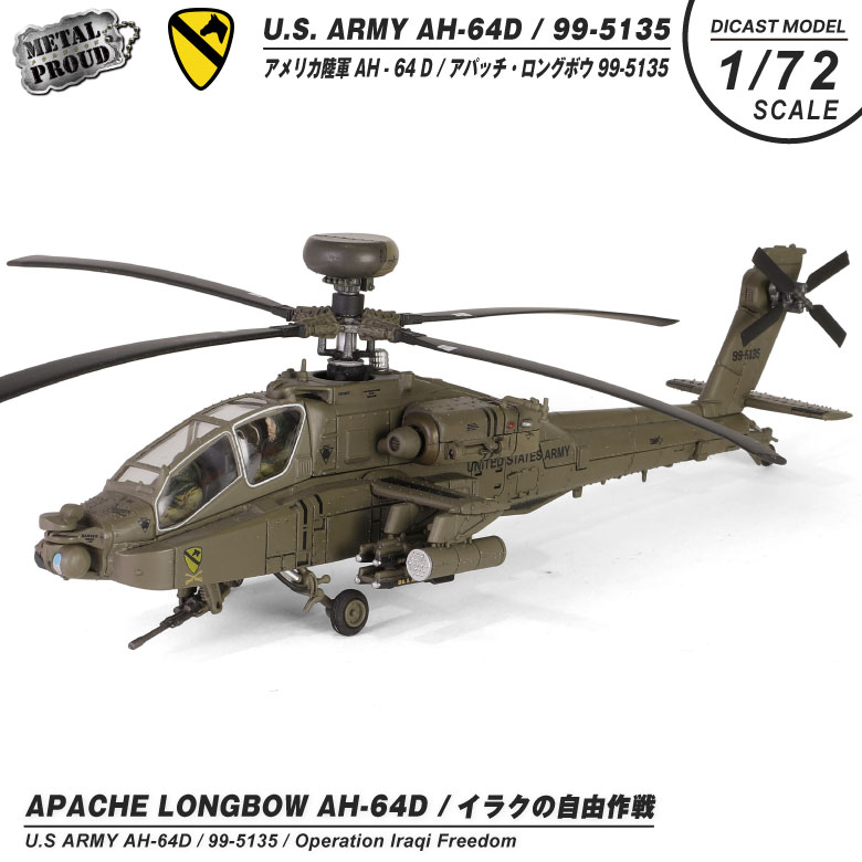 メタルプラウド ダイキャストモデル 1/72 AH-64D アパッチ
