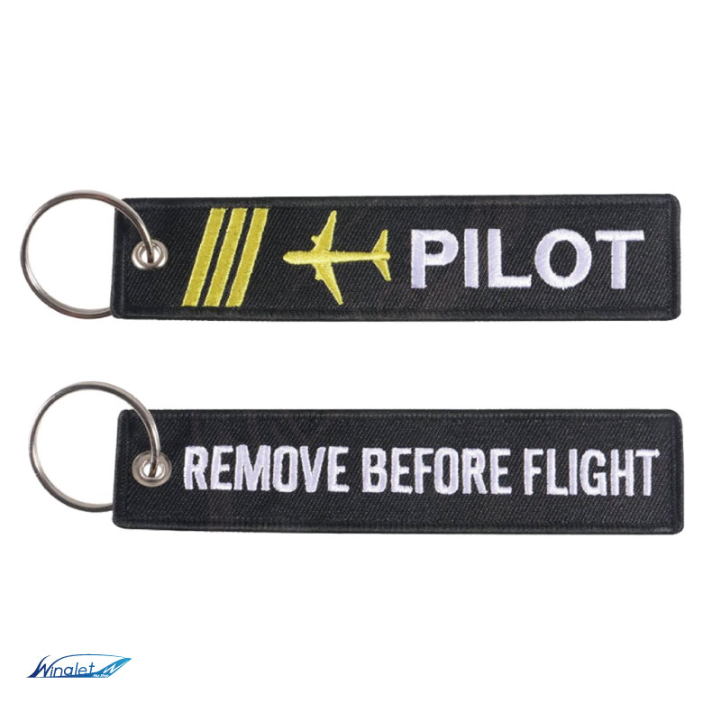 PILOT パイロット REMOVE BEFORE FLIGHT フライトタグ カラー ブラック