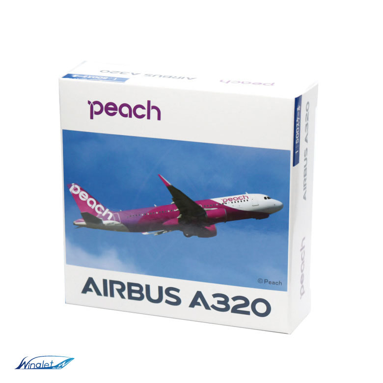 CROSSWING 1/500 ダイキャストモデル Peach A320 JA824P ピーチ アビエーション 塗装済 完成品 AIRBUS 模型  飛行機 航空 グッズ プレゼント ギフト