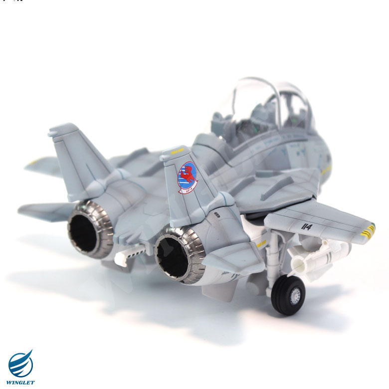 【トップガン】1/144完成品 F-14A トムキャット 2機セット VF-1 F-14 TOMCAT VF-1 TOPGUN Ver デフォルメ ダイキャスト モデル 塗装