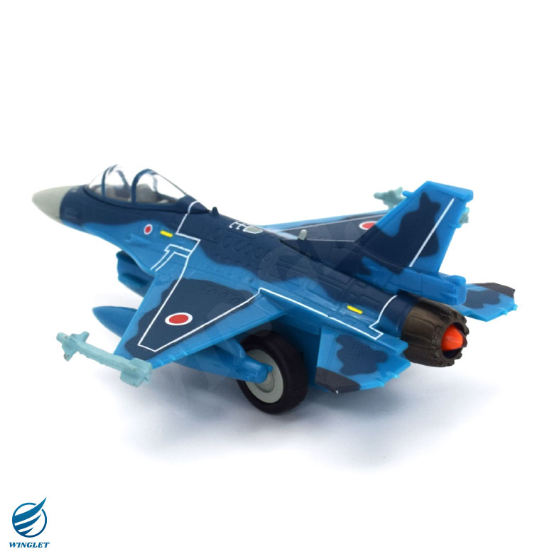 プルプラ 航空自衛隊 F-2 戦闘機 プルバック トイ スタンド付 F2