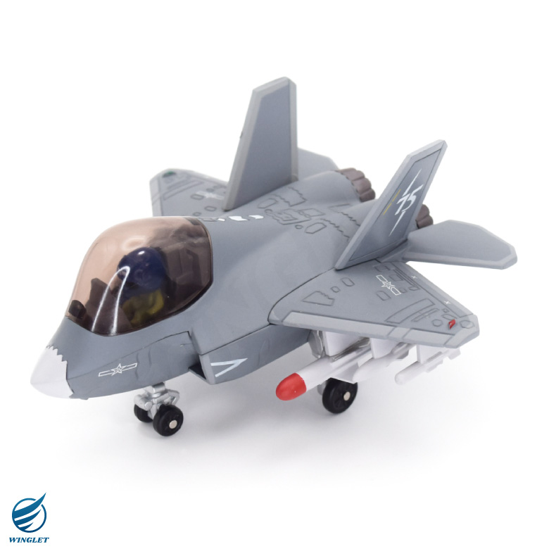 Qver 中国人民解放軍 空軍 J-35A 雲龍 戦闘機 デフォルメ ダイキャスト