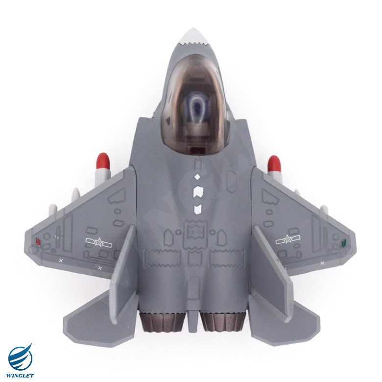 Qver 中国人民解放軍 空軍 J-35A 雲龍 戦闘機 デフォルメ ダイキャスト