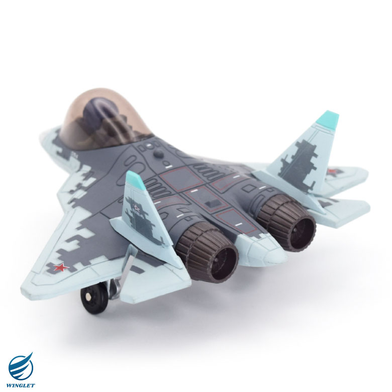 1/200 SQ SU-27P ロシア空軍 精密塗装 ダイキャストモデル 限定品 Qver ロシア航空宇宙軍 Su-57 ステルス 戦闘機 デフォルメ ダイ