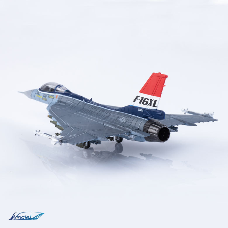 ダイキャストモデル 1/144 F-16XL Prototype XL-1 75-0749 スケールモデル 塗装済み 完成品 戦闘機 飛行機 航空  グッズ アイテム
