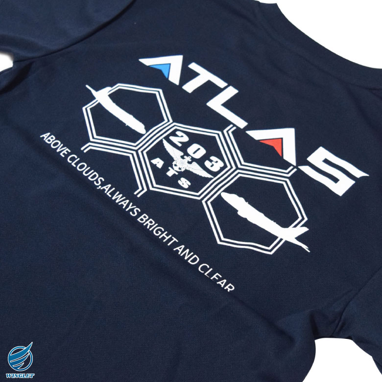リニューアル 海上自衛隊 第203教育飛行隊 ATLAS 速乾 ドライ Tシャツ