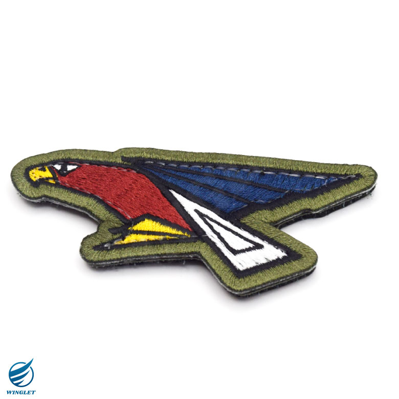 航空自衛隊 第302飛行隊 尾翼マーク パッチ 刺繍 ワッペン 両面