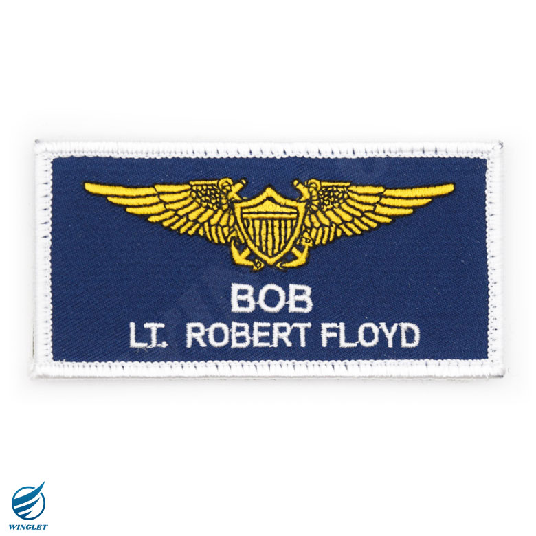 TOPGUN MAVERICK ボブ ネームタグ 刺繍 ワッペン 両面 ベルクロ パッチ TOPGUN MAVERICK ボブ ネームタグ 刺繍 ワッペン 両面 ベルクロ パッチ