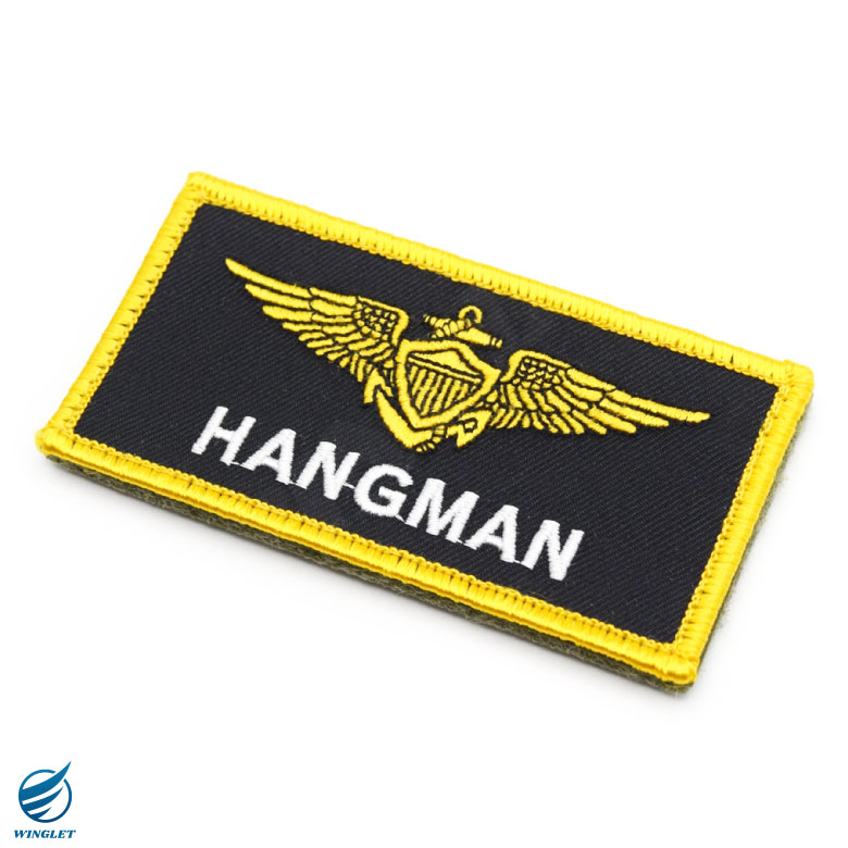 TOPGUN MAVERICK ハングマン ネームタグ 刺繍 ワッペン 両面 ベルクロ