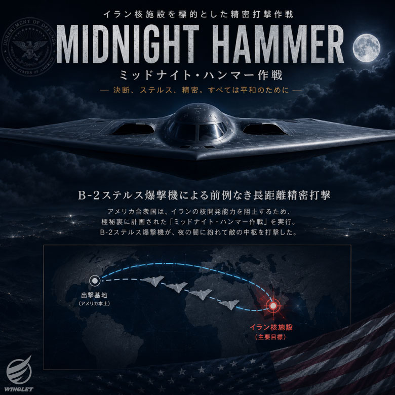 アメリカ空軍 B-2 ステルス爆撃機 ミッドナイトハンマー 作戦 PVC