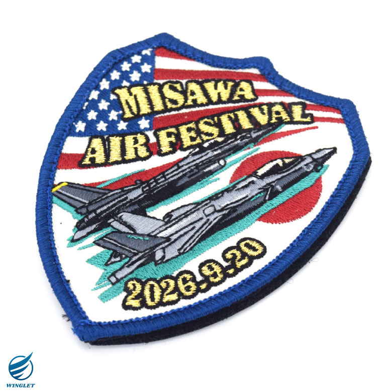 航空自衛隊 三沢基地航空祭 2026 来場記念 限定 パッチ 刺繍 ワッペン