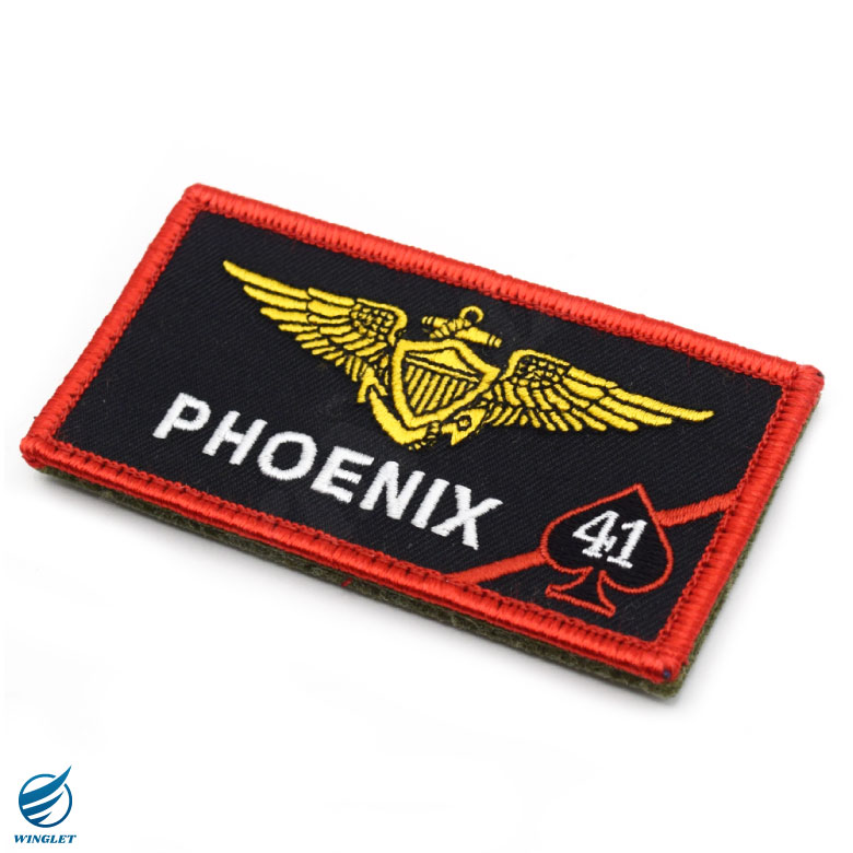 TOPGUN MAVERICK フェニックス ネームタグ 刺繍 ワッペン 両面